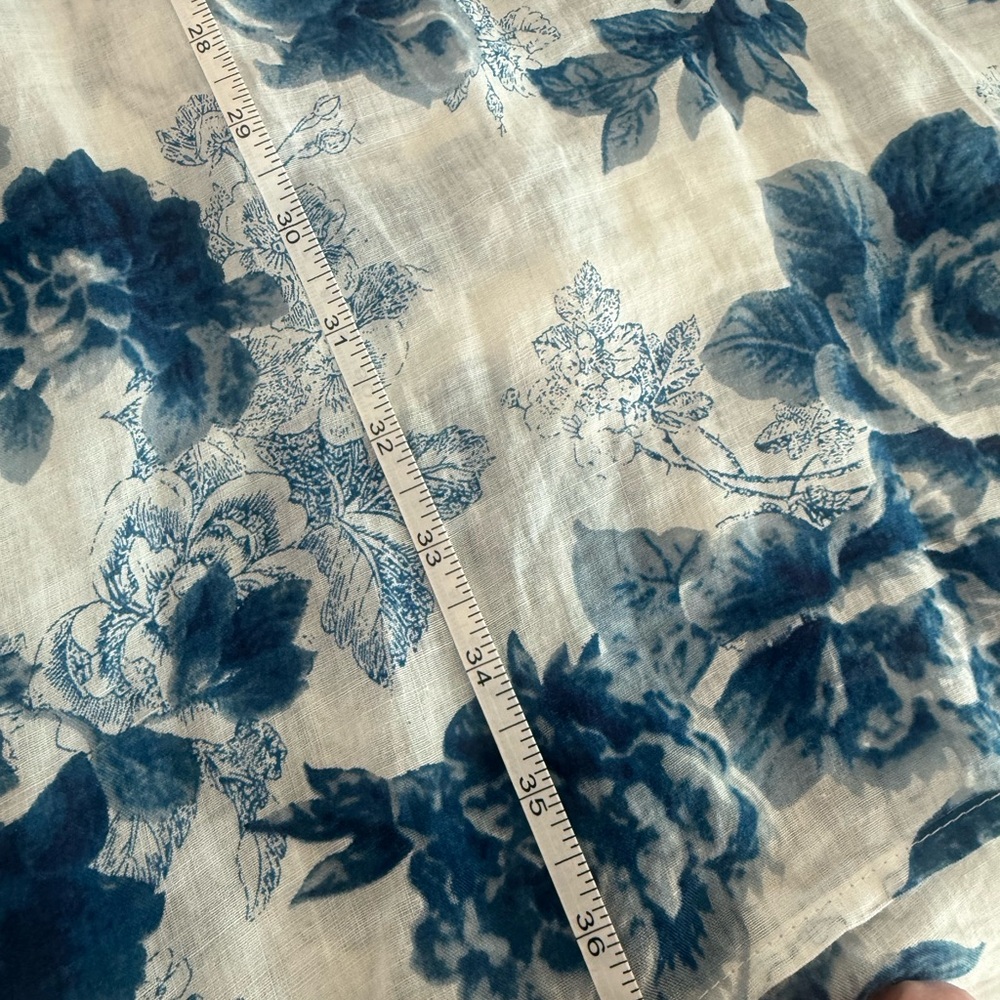 Johnny Was Blue and White Floral and Embroidery Dress - Picture 2 of 12